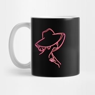 Art Deco Style in pink neon Mug